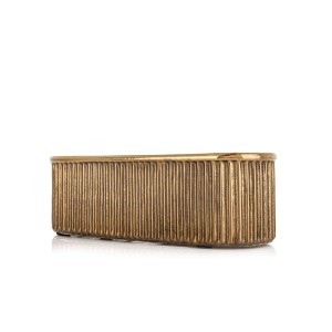 Vazonas keramikinis aukso spalvos 9x28x9 cm 142703