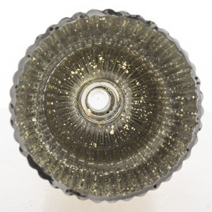 Žvakidė ant kojelės stiklinė auksinė 30x12x12 cm 146377