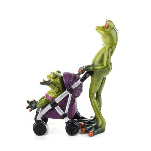 Figūrėlė varlė mama polirezininė 17x12x6 cm 137226