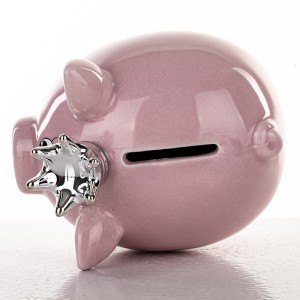 Taupyklė keramikinė Kiaulė su karūna 12x11,5x9 cm 146878