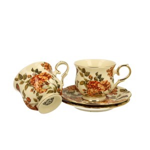 Puodeliai porcelianiniai 2 vnt.  HERBAL ROSES 260 ml DUO