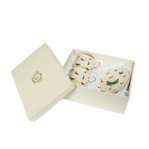 Puodeliai porcelianiniai 2 vnt. Laumžirgiai 260 ml DUO