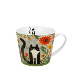 Puodelis porcelianinis Katė pievoje 600 ml DUO