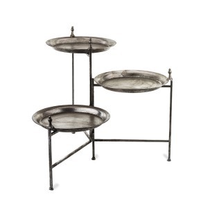 Stovas gėlėms metalinis 3 aukštų 45x55x50 cm 142361