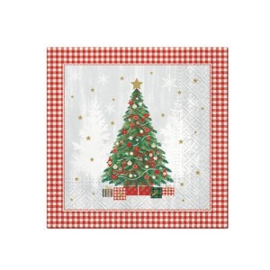 Servetėlės popierinės Kalėdinė eglutė 33x33 cm 141418 KLD