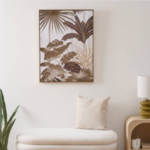 Paveikslas drobė su rėmu Lapai 60x80x3 cm Atmosphera 210465