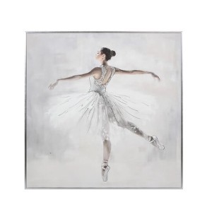 Paveikslas drobė su rėmu Balerina 78x2,8x78 cm Atmosphera 215558
