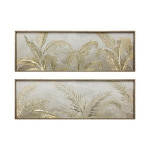Paveikslas auksinės palmės 3D 120x40x30 cm (2 mix) 8445393370149