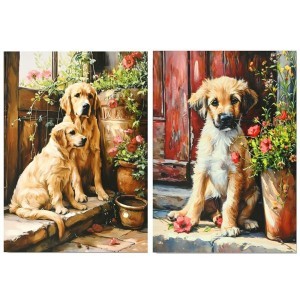 Paveikslas Šuo (2 mix) 1.80x50x70 cm 8445393446424