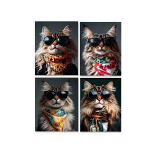 Paveikslas Katinas 40x50x1.8 cm (mix 4) 8445393586397