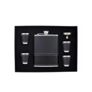 Rinkinys gertuvė ( fleškutė) metalinė+taurelės+piltuvėlis 240 ml KW84K