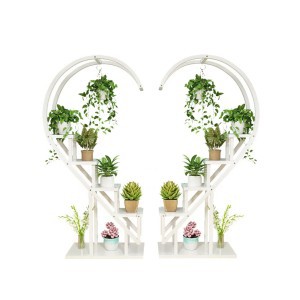 Stovas gėlėms pusė širdies 153x60x30 cm (2 vnt. kompl.) 3236