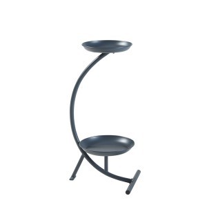 Stovas gėlėms metalinis 61,5x30x25 cm juoda sp. Aalten PXFF-0151 84315606