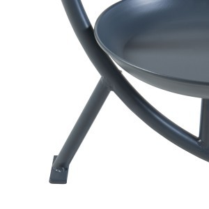 Stovas gėlėms metalinis 61,5x30x25 cm juoda sp. Aalten PXFF-0151 84315606