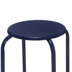 Kėdė-taburetė metalinė D29,5xH44 cm mėlyna sp. 4Living 643488