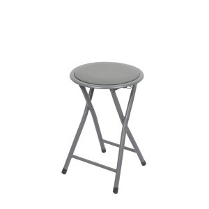 Kėdė-taburetė sulankstoma D30xH45 cm pilka sp. Urban Living 224738