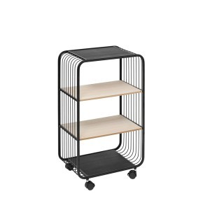 Lentyna pastatoma su ratukais 43x28x74 cm MDF, metalinė 5Five 193586