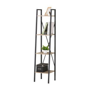 Lentyna pastatoma 34x32,5x148 cm juoda, medis Urban Living 151373