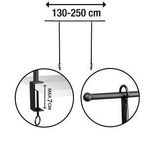 Laikiklis augalams/dekoracijoms/žibintams 250x1.6x95.3cm ARTICASA 871125247674