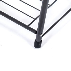 Stovas gėlėms metalinis juodos sp. 3 aukštų 63x31x69 cm