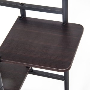 Stovas gėlėms metalinis juodos sp. 4 aukštų 83x53x43cm
