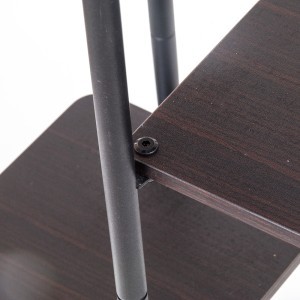 Stovas gėlėms metalinis juodos sp. 4 aukštų 83x53x43cm