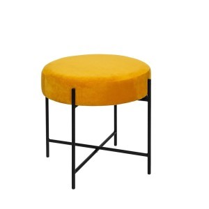 Pufas metalinėmis kojomis su veliūriniu audeklu D47xH45 cm Atmosphera 166765B