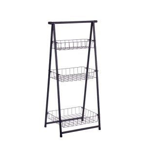 Lentyna pastatoma 43x89x30 cm metalinė, juodos sp. Giftdecor 79784