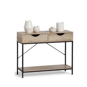 Konsolė/lentyna 80x30x75 cm juoda, medis MobleKit BY05014079119