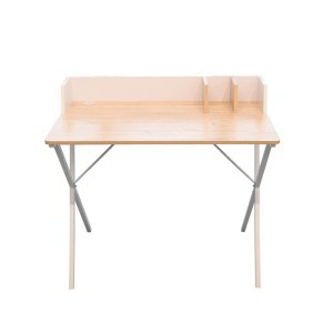 Kompiuterio stalas 90x85x50 cm medinis baltas Home Deco HD6423