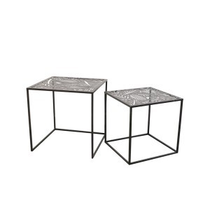 Staliukai metaliniai 2 vnt. 40x40x40 cm Home Deco HD6580