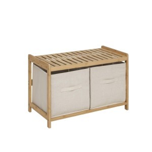 Suoliukas su dėžėmis 67x44x35 cm bambukas 5Five 200138