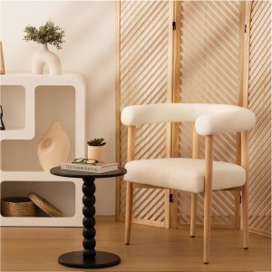 Staliukas medinis juodos sp. D38xH46,5 cm Atmosphera 197896B