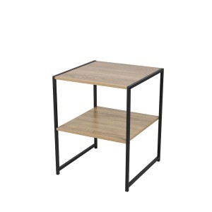 Staliukas 40x40x50 cm juodas, medis Urban Living 151579