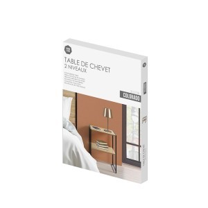 Staliukas 40x40x50 cm juodas, medis Urban Living 151579