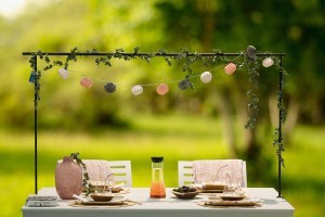 Rėmas stalo dekoracijoms kabinti 100x4x140-250 cm Winteria 600167