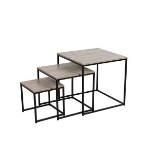 Staliukas 3 vnt kompektas 30x30x30/40x40x40/50x50x50 cm Urban Living 152174