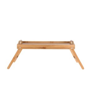 Staliukas pusryčių/kompiuteriui lovoje 50x30x21 cm bambukas Estia 02-18184