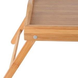 Staliukas pusryčių/kompiuteriui lovoje 50x30x21 cm bambukas Estia 02-18184