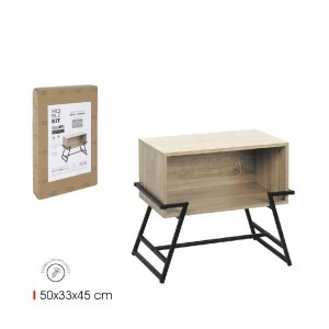 Staliukas 50x33x45 cm juodos, medžio sp. MobleKit BY01094078895