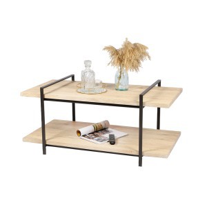 Kavos staliukas/TV staliukas 120x63x55 cm juoda, medis Urban Living 151220
