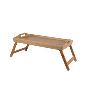 Staliukas pusryčių/kompiuteriui lovoje 50x30x21 cm bambukas 30132   knt