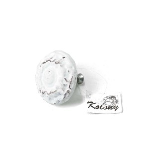 Rankenėlė baldams metalinė sendinta balta D4,5 cm Kolony 8719097018639