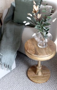 Staliukas D37xH51 cm mango mediena Runo Fanni K 63649