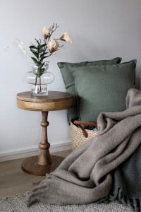 Staliukas D37xH51 cm mango mediena Runo Fanni K 63649