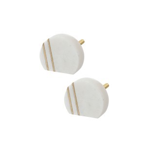 Rankenėlės baldams 2 vnt. D4 cm, balta sp. Atmosphera 195135