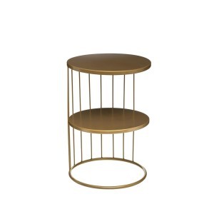 Staliukas metalinis aukso sp. D36xH52 cm Atmosphera 157206D