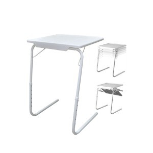 Stalas daugiafunkcinis, sulankstomas reguliuojamas 73x52x40  cm baltas 15127
