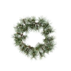 Vainikas kalėdinis žalias iš šakelių nedekoruotas D35 cm 871125219822 KLD