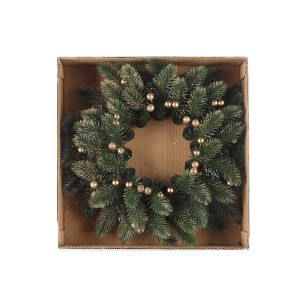 Dekoracija kalėdinis vainikėlis su aukso detalėmis D38 cm Winteria 607952 KLD
